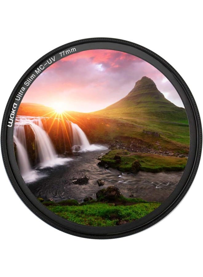 waka MC 77mm UV Filter - Ultra Slim 16 Layers Multi Coated Ultraviolet Protection Lens Filter for Canon Nikon Sony DSLR Lens - Image 2