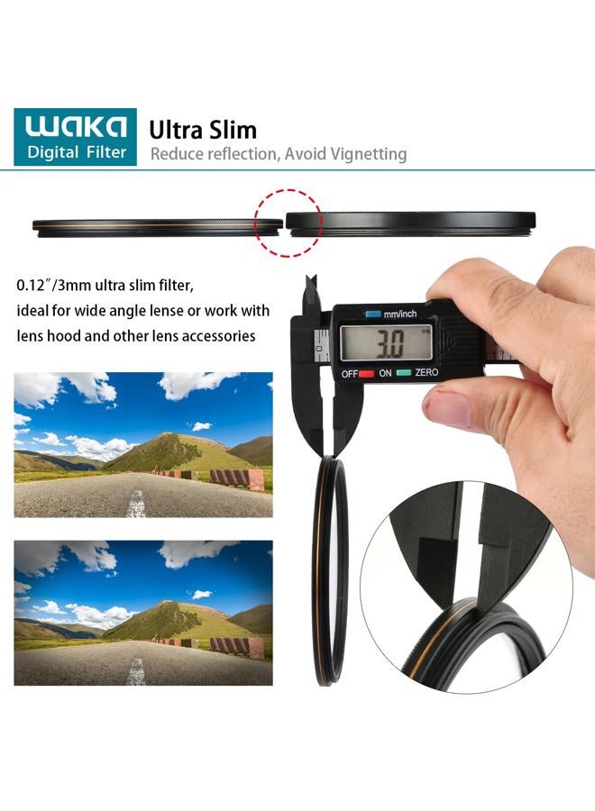 waka MC 77mm UV Filter - Ultra Slim 16 Layers Multi Coated Ultraviolet Protection Lens Filter for Canon Nikon Sony DSLR Lens - Image 5