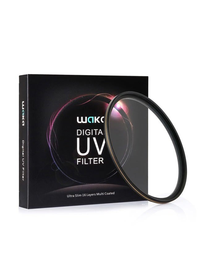 waka MC 77mm UV Filter - Ultra Slim 16 Layers Multi Coated Ultraviolet Protection Lens Filter for Canon Nikon Sony DSLR Lens - Image 1