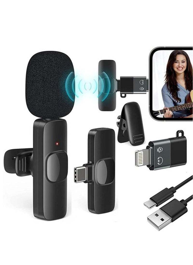 MOCOM Wireless Collar Mic for iPhone/iPad & Type C Supported Microphone lapel lavalier Microphone  - Image 1