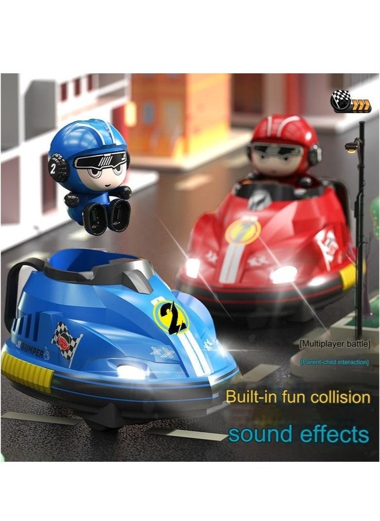 Two person remote control battle collision car parent-child interaction go kart drift catapult children's toy, dynamic music, and cool lighting. Come and have a happy game with your child  - Image 4