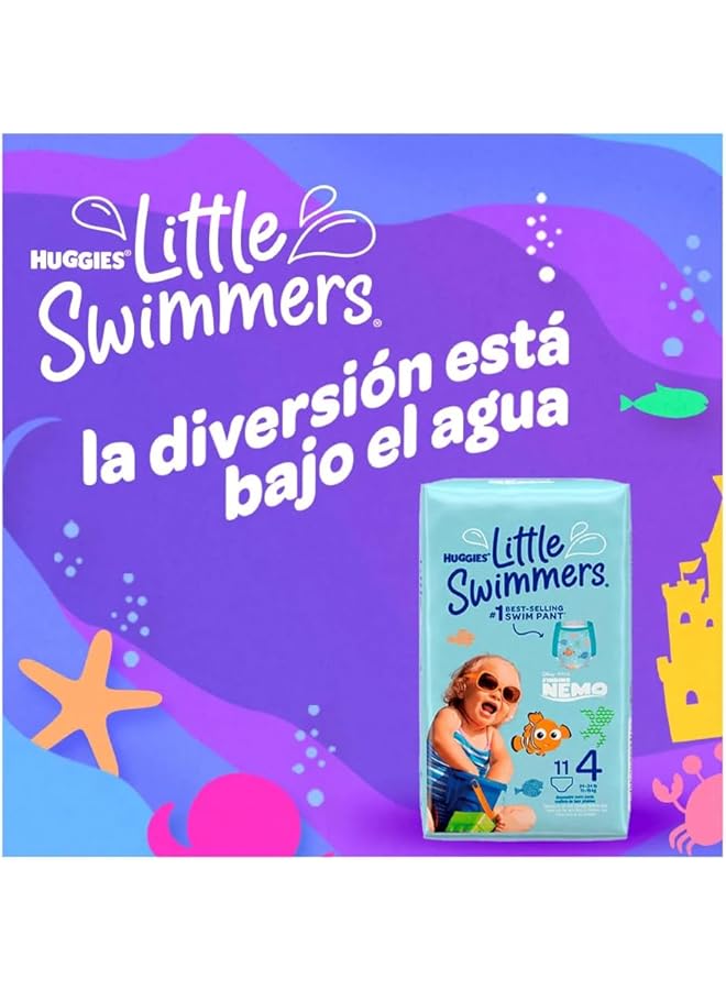 HUGGIES Little Swimmer Swim Pants Diaper Size Medium 11 - Image 2