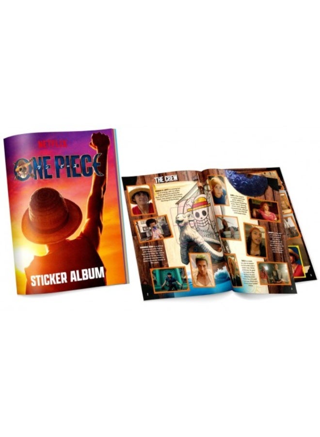 One Piece Sticker Album | Official Netflix Live Action Collectors Album with 10 Stickers - Image 1
