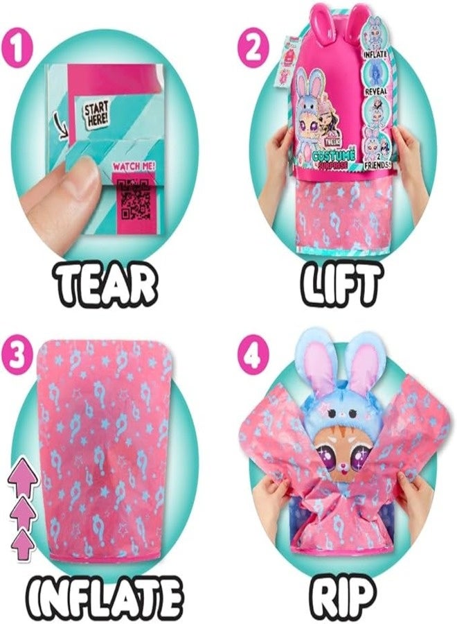 L.O.L. SURPRISE! Tweens Inflatable Doll- Aya Cherry, Costume Surprise with 2 Friends, Cute Bunny-Themed Design, Fashion Doll with Accessories, Fun Gift for Kids Age 3+ - Image 3