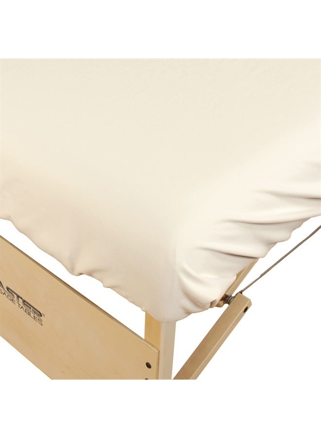 Body Linen Tranquility Microfiber Massage Sheet Sets by Body Linen - Lightweight, Long-Lasting Microfiber Massage Table Sheet Set - Stain-Resistant, Soft and No Pilling - 1 Pack, Natural - Image 5