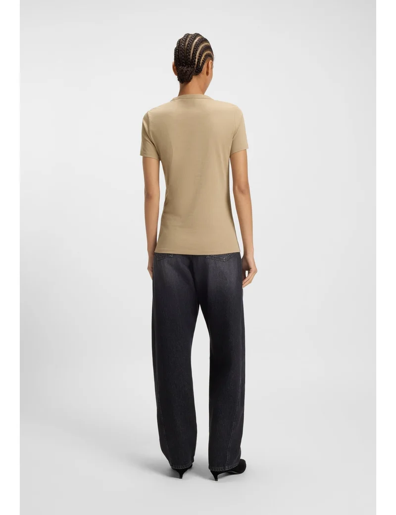 BOSS Slim-fit T-shirt in cotton jersey with logo artwork