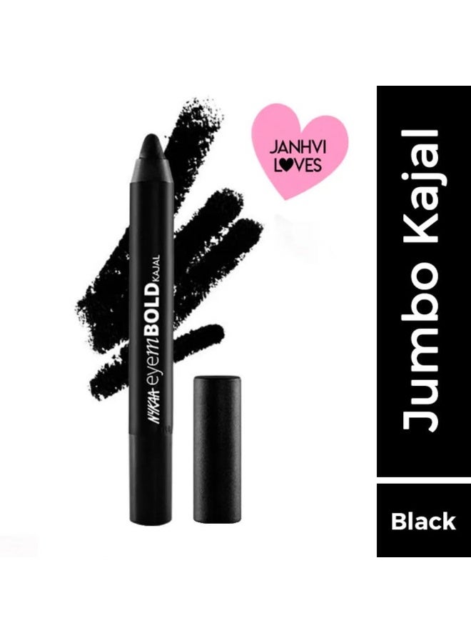 Nykaa Eyem Bold Kajal With Free Sharpener - Deep Black 001 - Image 5
