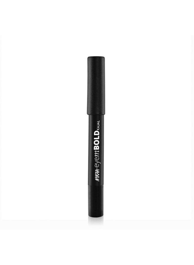 Nykaa Eyem Bold Kajal With Free Sharpener - Deep Black 001 - Image 2