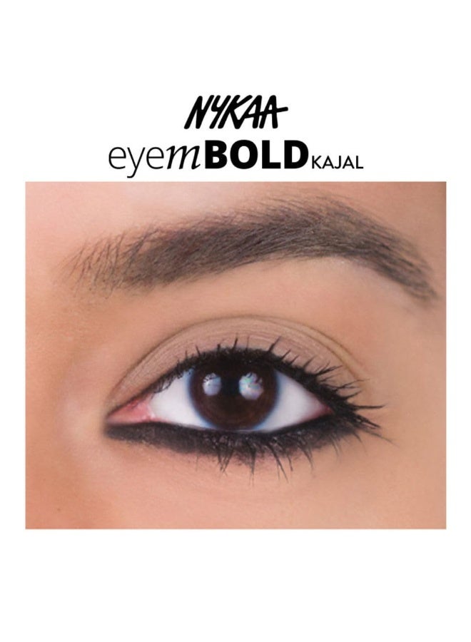 Nykaa Eyem Bold Kajal With Free Sharpener - Deep Black 001 - Image 3