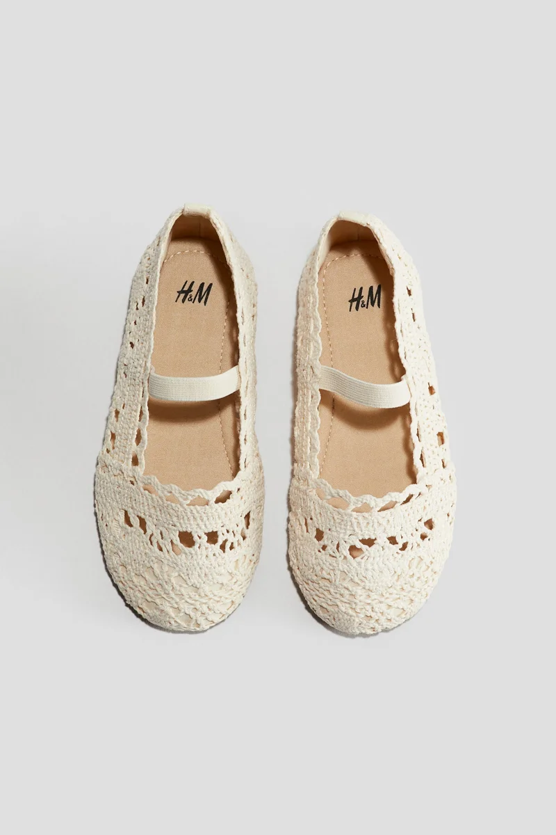 H&M Crochet-look ballet pumps