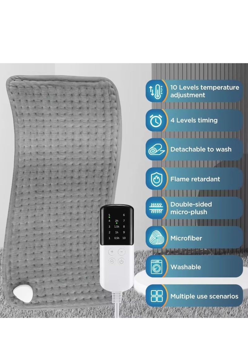 Lifenpure Electric Heating Pad For Pain Relief With 10 Levels of Temperature Control Adjustments Washable  - Image 3