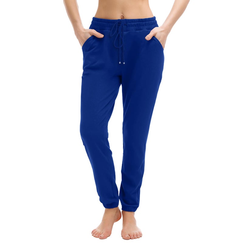 Walifrey Womens Joggers with Pockets, Drawstring Sweatpants Women for Lounging Jogging Gym and Workout RoyalBlue,1 Pack RoyalBlue S - Image 1