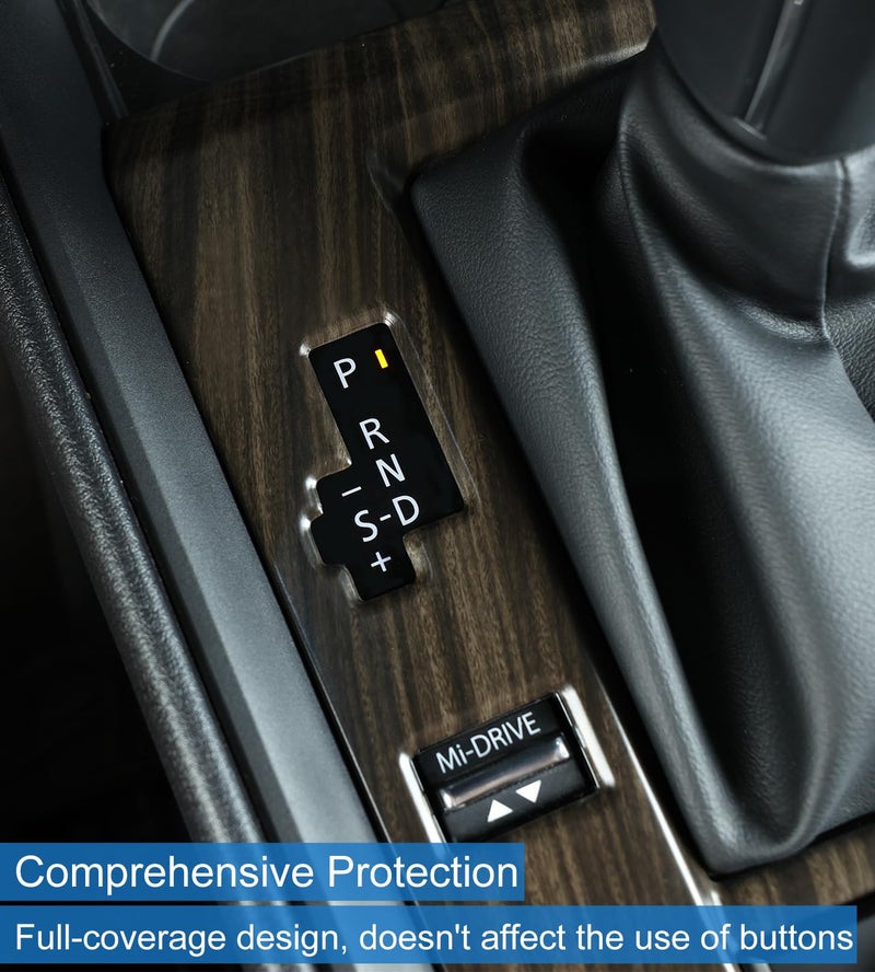 Birbenben Compatible with 2025 2026 Mazda CX 50 Hybrid Accessories, Wood-Grain Finish Center Gear Shift Panel Cover Frame for Mazda CX-50 CX 50 Hybrid - Image 4