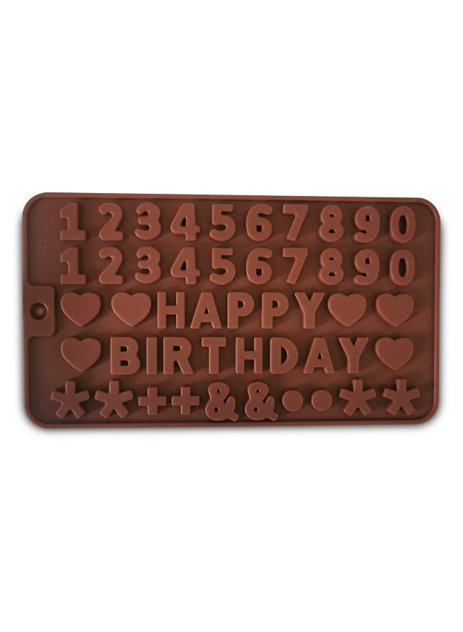 Silicone Letter Number Moulds Happy Birthday Cake Decorations Symbols - Image 1