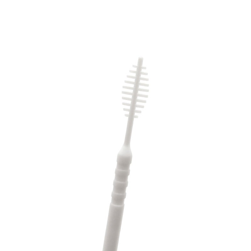 Naisenkelin Leaf-Shaped Toothpick Brush, Household Safe Toothpick Brush with Plastic Double-Ended Fish Bone Soft Bristles, 300 Pieces * 1 Jar - Image 2