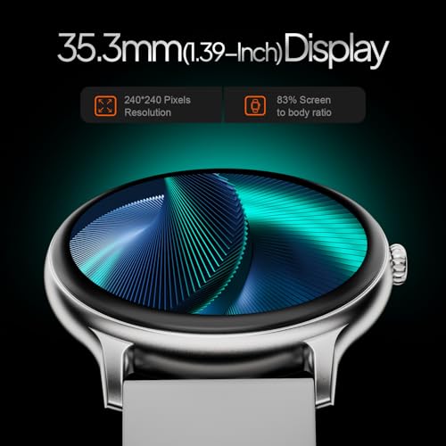 Fire-Boltt Phoenix Round Smart Watch 1.38″ HD Display with Bluetooth Calling, SpO2 & Heart Rate Monitor, 120+ Sports Modes, IP67 Waterproof, Fitness Tracker Smartwatch for Men & Women - Grey - Image 4