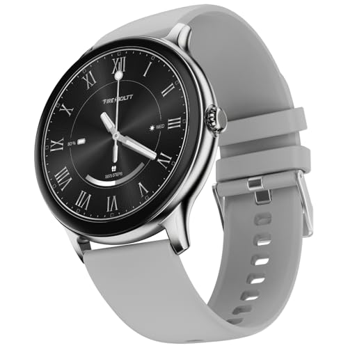 Fire-Boltt Phoenix Round Smart Watch 1.38″ HD Display with Bluetooth Calling, SpO2 & Heart Rate Monitor, 120+ Sports Modes, IP67 Waterproof, Fitness Tracker Smartwatch for Men & Women - Grey - Image 1