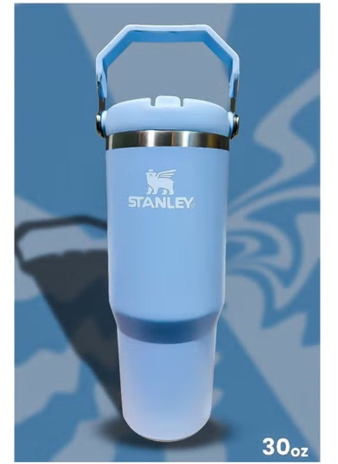 Stanley 30oz Tumbler – Stainless Steel Travel Mug with Reusable Straw – BPA Free, Eco Friendly, Dishwasher Safe – Leakproof FlowState Lid & Double Wall Insulation Keeps Drinks Hot 16H & Cold 24H – Slim Base Fits Most Car Cup Holders – Rugged Ergonomic Handle for Office, Travel & Outdoor Use