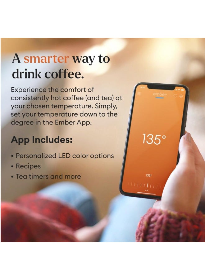 Ember - Ember Temperature Control Smart Mug 2, 10 Oz, App-Controlled Heated Coffee Mug with 80 Min Battery Life and Improved Design, Black - Image 1
