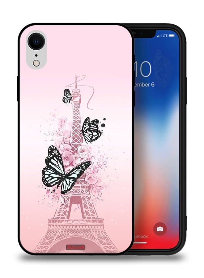 Tolwak Apple iPhone XR Protective Case Butterflies On Eiffel Tower - Image 1