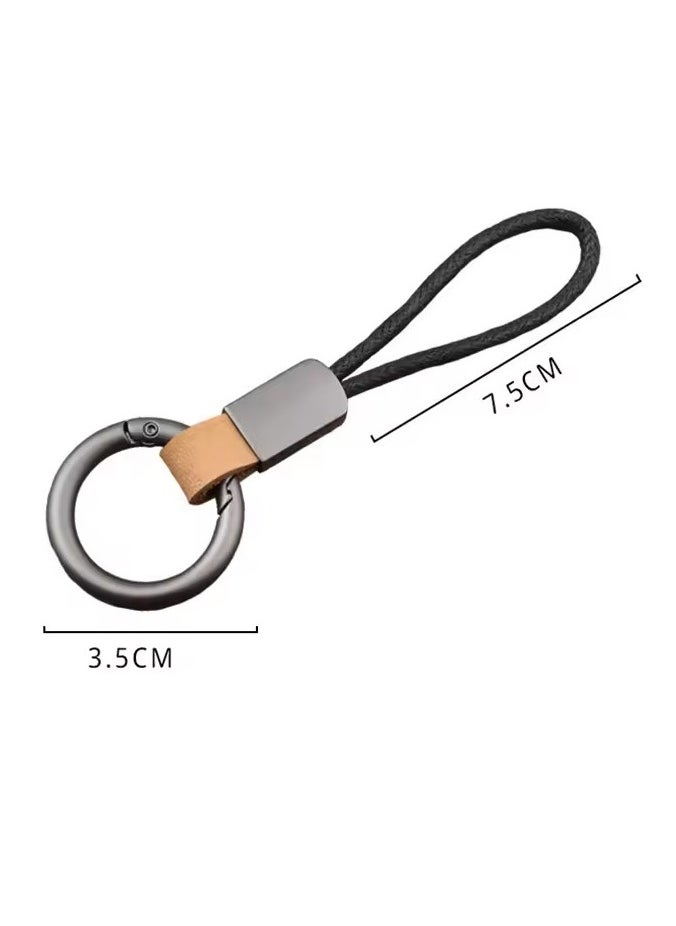 Goolsky - Genuine Leather Keychains Simple Lanyard Keyring Men Women Car Key Holder Key Cover Auto Keyring Accessories Gifts - Image 1