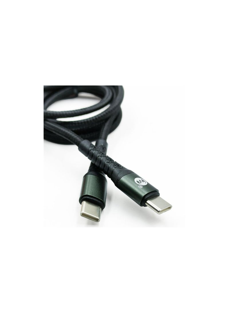 دبليو دبليو Microdigit DCPD218T Type-C-Type-C PD كابل الشاحن كابل بيانات كابل شحن محمول عالي الجودة جديلة نايلون 60 وات PD 1.2 متر - Image 4