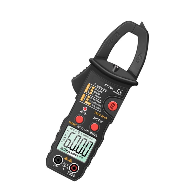 Digital Clamp Multimeter ST184 AC DC Voltage Current Tester Electrical Ammeter - Image 2