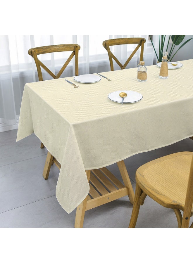  انتكس بيت الستائر مفرش طاولة دانييلا بنمط هندسي - غطاء طاولة مستطيل مقاوم للماء - قماش مقاوم للبقع وقابل للمسح، مناسب لتناول الطعام والمطبخ والحفلات - Image 5