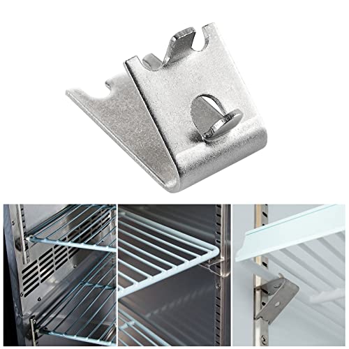 HNBun 24 Pieces Stainless Steel Freezer Shelf Clip, Heavy Duty Freezer Cooler Shelf Support, Replacement Shelf Square Buckles Clips for Refrigerator - Image 5