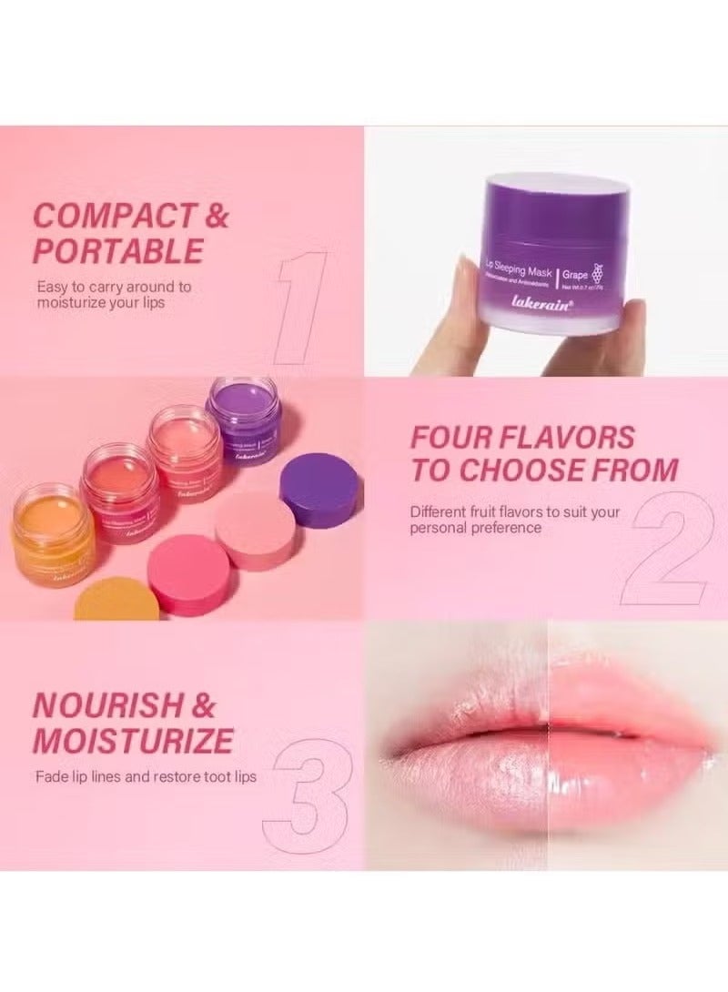 ليكرين 20g قناع الشفاه المرطب ليلة النوم الشفاه الرعاية الصيانة تتلاشى خطوط الشفاه تخفف من التهاب الشفاه منتجات الرعاية - Image 2