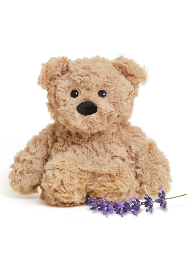 warmies Junior Microwavable & Weighted Stuffed Animals, Brown Curly Bear - Heated Stuffed Animal Plushie for Warmth & Comfort - Soft Plush Toys for Adults & Children (Boys, Girls, Babies & Toddlers) - Image 1