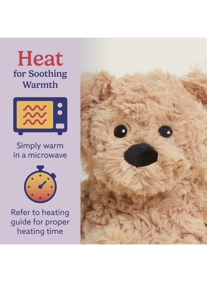 warmies Junior Microwavable & Weighted Stuffed Animals, Brown Curly Bear - Heated Stuffed Animal Plushie for Warmth & Comfort - Soft Plush Toys for Adults & Children (Boys, Girls, Babies & Toddlers) - Image 4