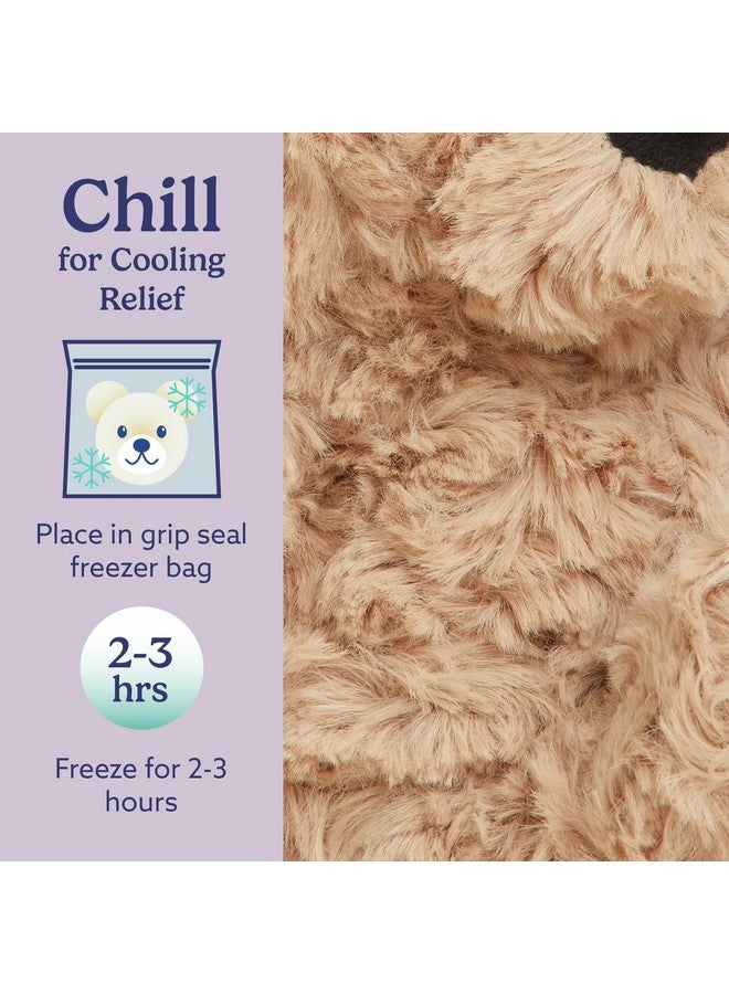 warmies Junior Microwavable & Weighted Stuffed Animals, Brown Curly Bear - Heated Stuffed Animal Plushie for Warmth & Comfort - Soft Plush Toys for Adults & Children (Boys, Girls, Babies & Toddlers) - Image 5