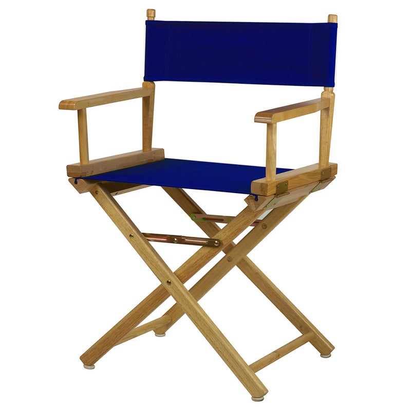 Casual Home Casual Home 18 Directors Chair Natural Frame with Royal Blue Canvas