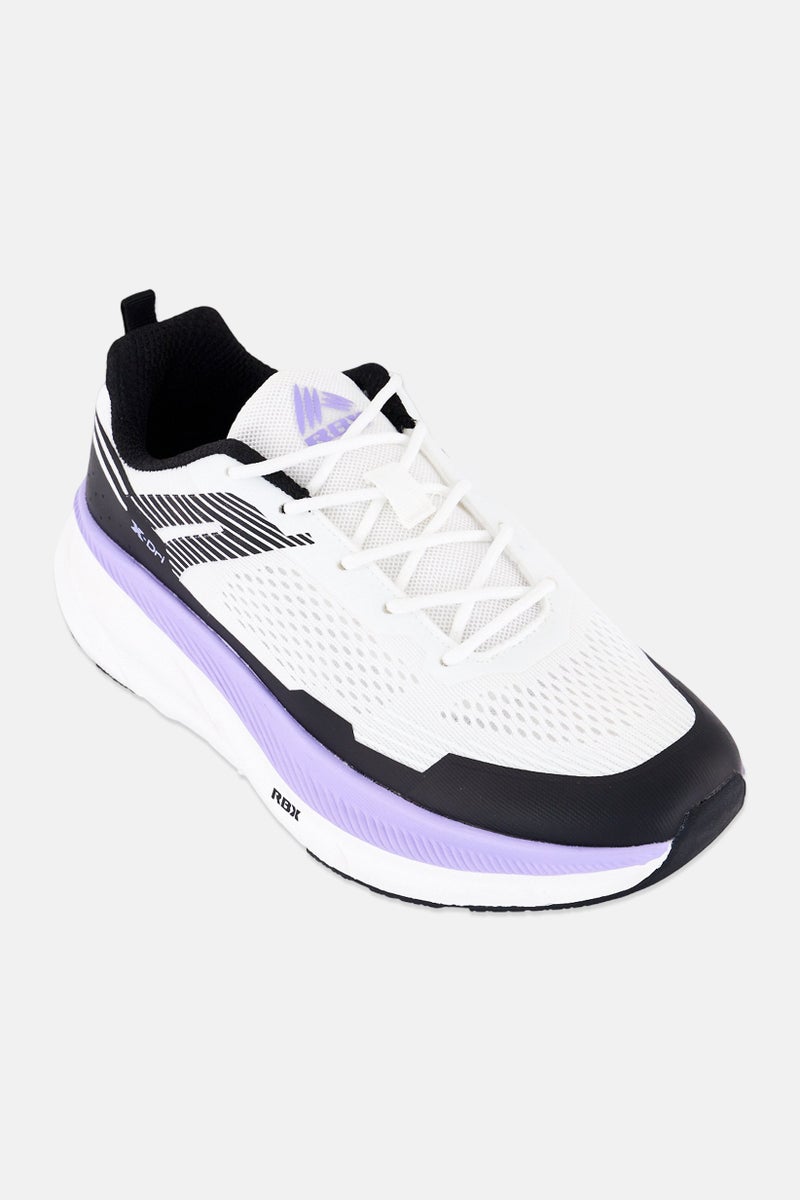 RBX Women Lace Up Brand Logo Running Shoes, Multicolor - Image 1