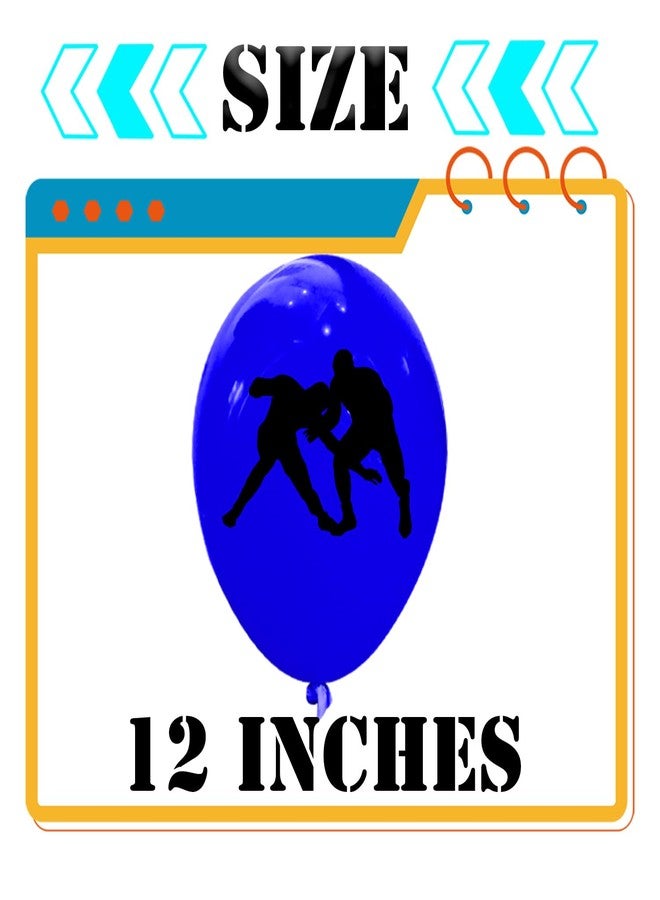 Atsmoicy 50 Pieces Wrestling Balloon Wrestling Match Themed Baby Shower Birthday Party Supplies Decorations Favors Balloon - Image 2