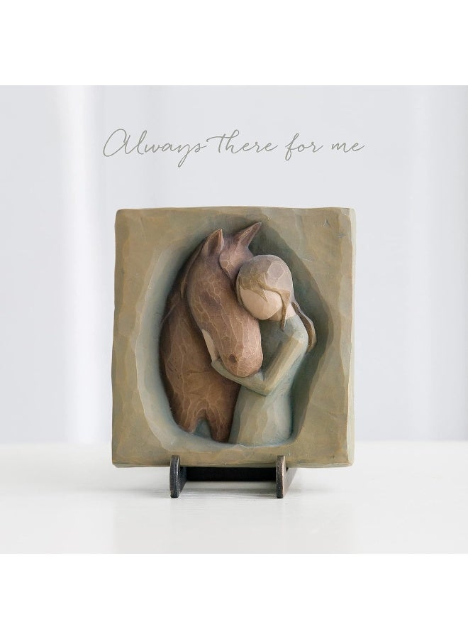 Willow Tree hand-painted sculpted Plaque, Quiet Strength - Image 3
