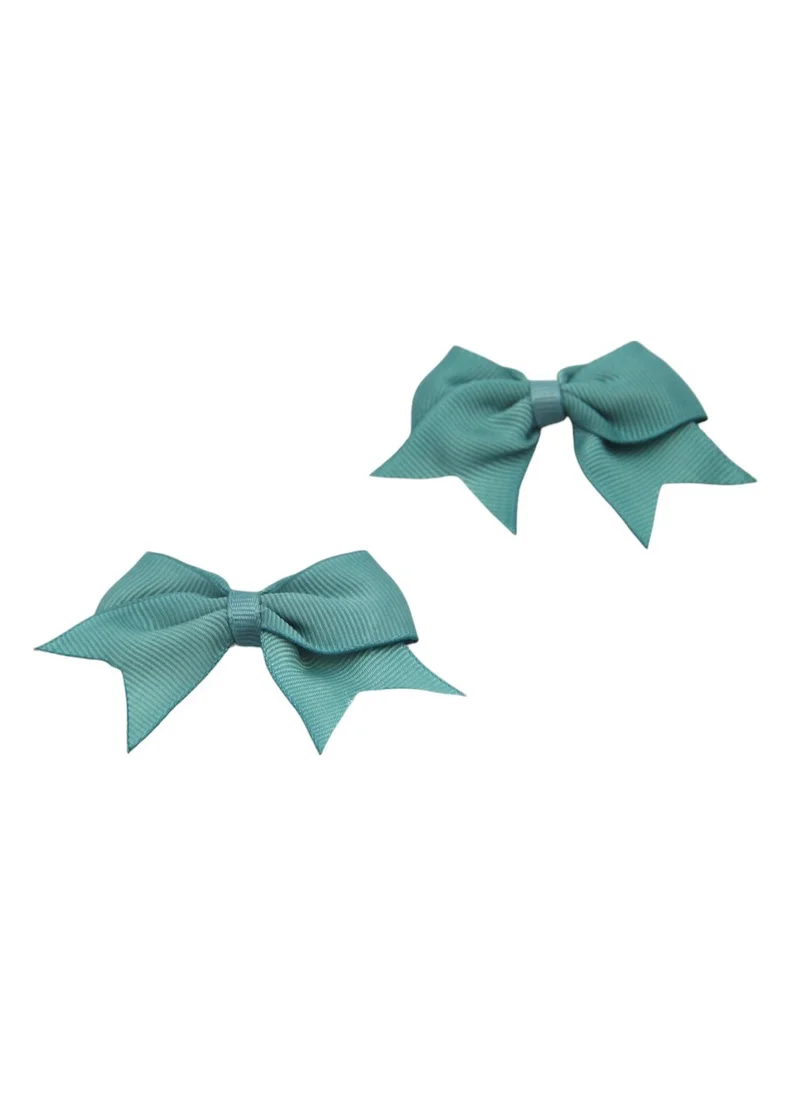 دىدانيالا Yasmin Heart Shaped Glasses and Bow Barrette Clip Set For Babies and Girls - Turquoise