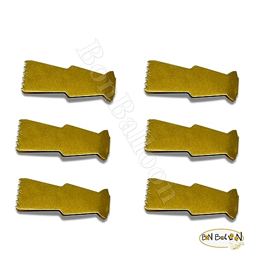 bonballoon Maamoul Tongs, 6 Pcs Food-Tongs - Metal, High: 2 inches = 5 cm, Width: 0.8 inches = 2 cm, Gold, 36gm - Image 2