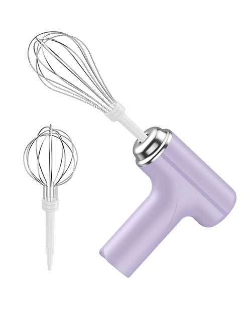 Hand Mixer, Cordless Electric Whisk with 3-Speed Self-Control, 304 Stainless Steel Beaters for Butter Tarts, Cakes, Cookies