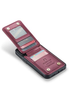 Suteni Back Cover Card Slots Leather Phone Case for iPhone  - Image 3