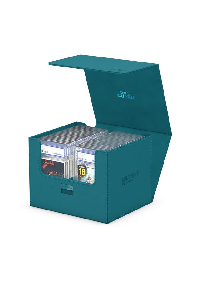 Ultimate Guard Minthive 30+, Deck Case for 30 Magnetic Card Cases, Perfect Storage for Graded Cards, Petrol, Secure Closure & Snaplock Mechanism - Image 5