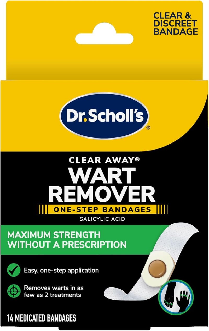Dr. Scholl's لصقات إزالة الثآليل من د. شول, 14 قطعة - Image 1
