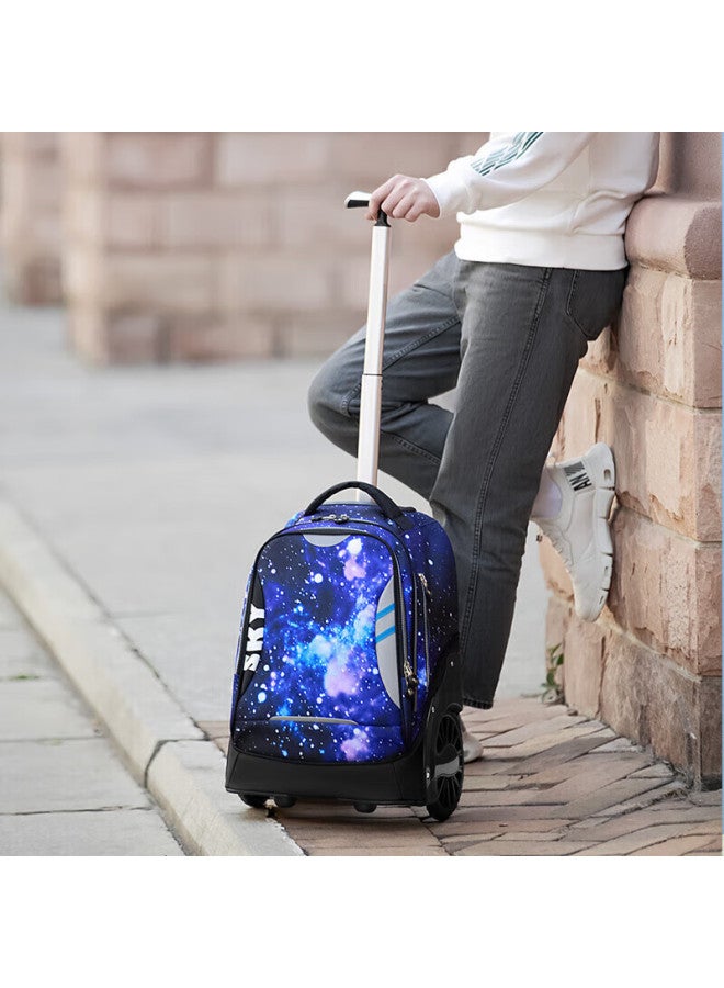 Ninth Castle The Ninth Castle Trolley Backpack For Primary School Students Grades 3-6, Suitable For Boys And Girls, Middle School Students, Large Capacity Children's Schoolbag - Image 1