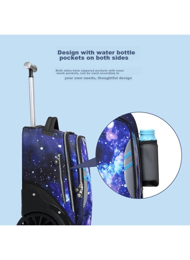 Ninth Castle The Ninth Castle Trolley Backpack For Primary School Students Grades 3-6, Suitable For Boys And Girls, Middle School Students, Large Capacity Children's Schoolbag - Image 3