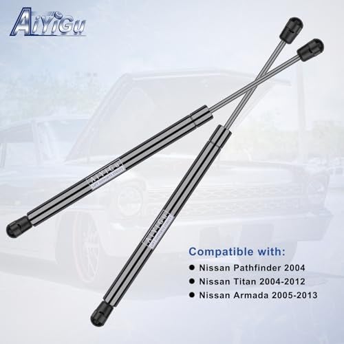 AiYiGu Front Hood Struts Shocks Lift Supports Gas Springs 4182 Compatible with Nissan 2004-2012 Titan, 2005-2013 Armada, 2004 Pathfinder, Replacement SG425003 Set of 2 PCS - Image 4