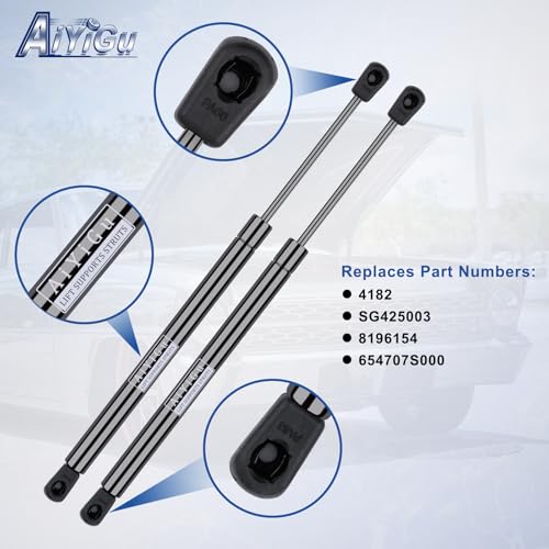 AiYiGu Front Hood Struts Shocks Lift Supports Gas Springs 4182 Compatible with Nissan 2004-2012 Titan, 2005-2013 Armada, 2004 Pathfinder, Replacement SG425003 Set of 2 PCS - Image 3