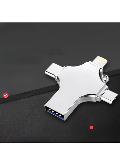Applicable To Apple Mobile Phone U Disk Android Mobile Phone U Disk Large Capacity 256G Metal U Disk 64g128g U Disk-Capacity:3.0-64GB-High Speed/high Quality