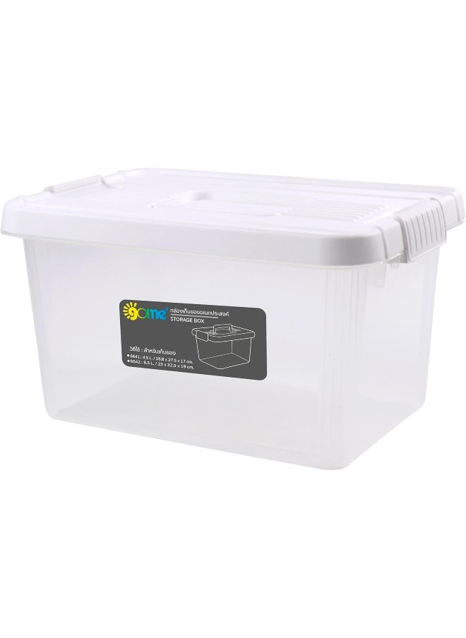 Orchid Superlock Multipurpose Storage Box With Handles Capacity 8.5 Liters Plastic Storage Container With Lid Bpa Free Storage Organizer Box 6642  - Image 3