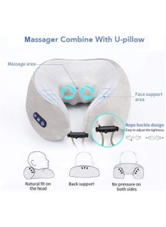 XiuWoo Neck Massager U Shape Pillow Electric Rechargeable Massager Travel Pillow Portable Nap Memory Pillow  - Image 2